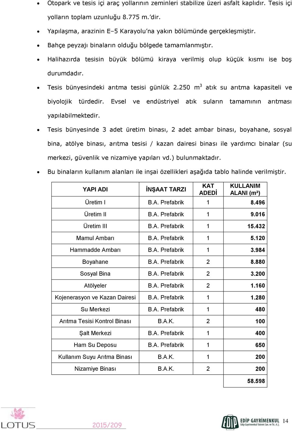 250 m 3 atık su arıtma kapasiteli ve biyolojik türdedir. Evsel ve endüstriyel atık suların tamamının arıtması yapılabilmektedir.