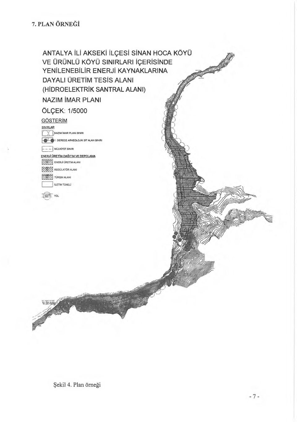 NAZIM İMAR PLANI ÖLÇEK: 1/5000 GÖSTERİM SINIRLAR [jnazim İMAR PLANI SINIRI SEİ 1 DERECE