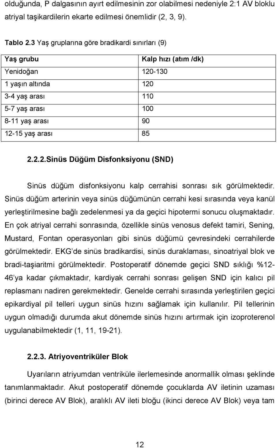 Sinüs düğüm arterinin veya sinüs düğümünün cerrahi kesi sırasında veya kanül yerleştirilmesine bağlı zedelenmesi ya da geçici hipotermi sonucu oluşmaktadır.