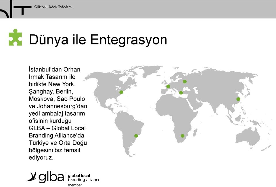 Johannesburg dan yedi ambalaj tasarım ofisinin kurduğu GLBA