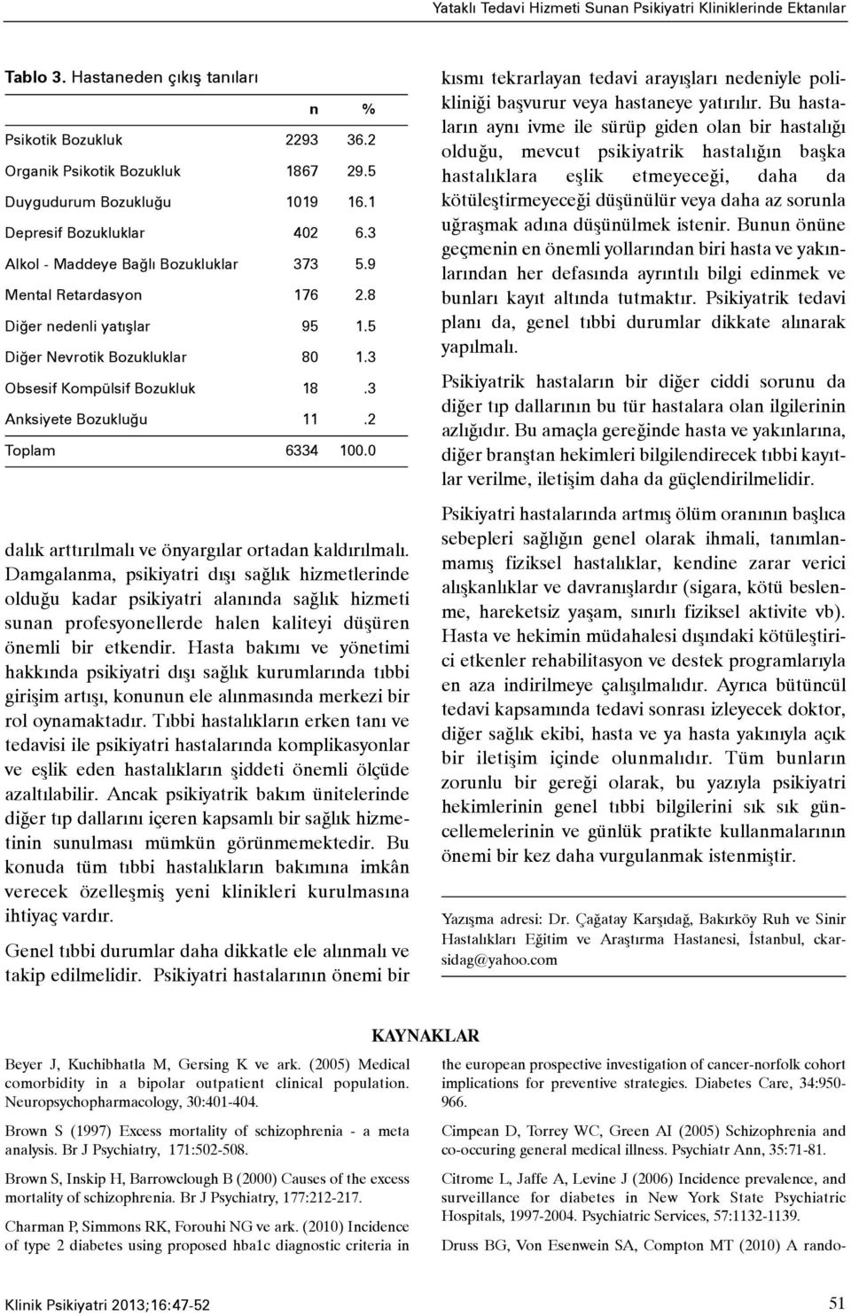 3 Anksiyete Bozukluðu 11.2 Toplam 6334 100.0 dalýk arttýrýlmalý ve önyargýlar ortadan kaldýrýlmalý.