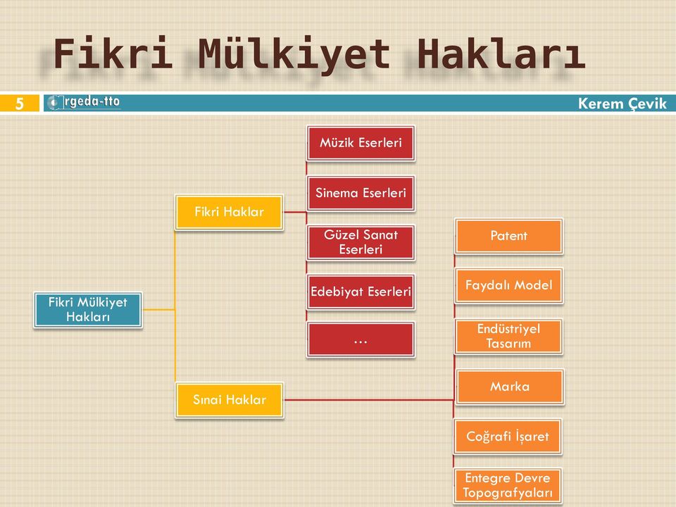 Mülkiyet Hakları Edebiyat Eserleri Faydalı Model Endüstriyel