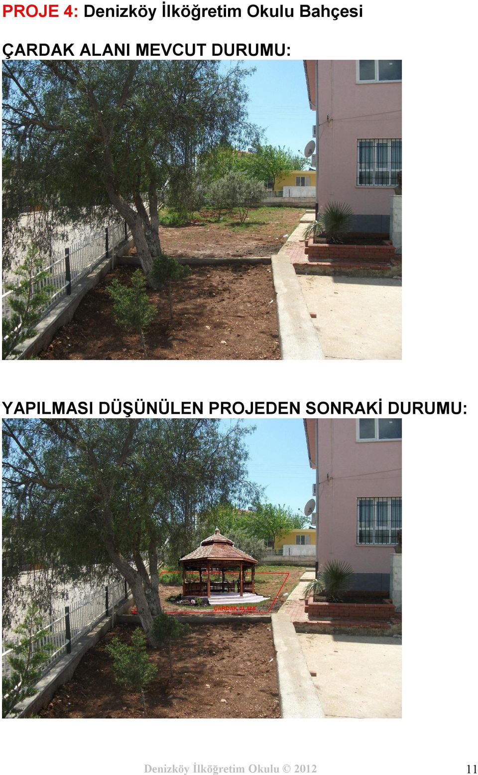 YAPILMASI DÜŞÜNÜLEN PROJEDEN SONRAKİ