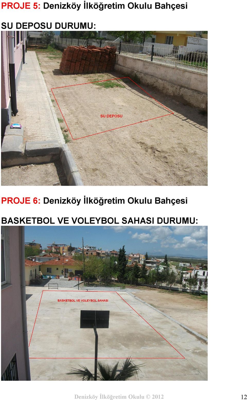 İlköğretim Okulu Bahçesi BASKETBOL VE