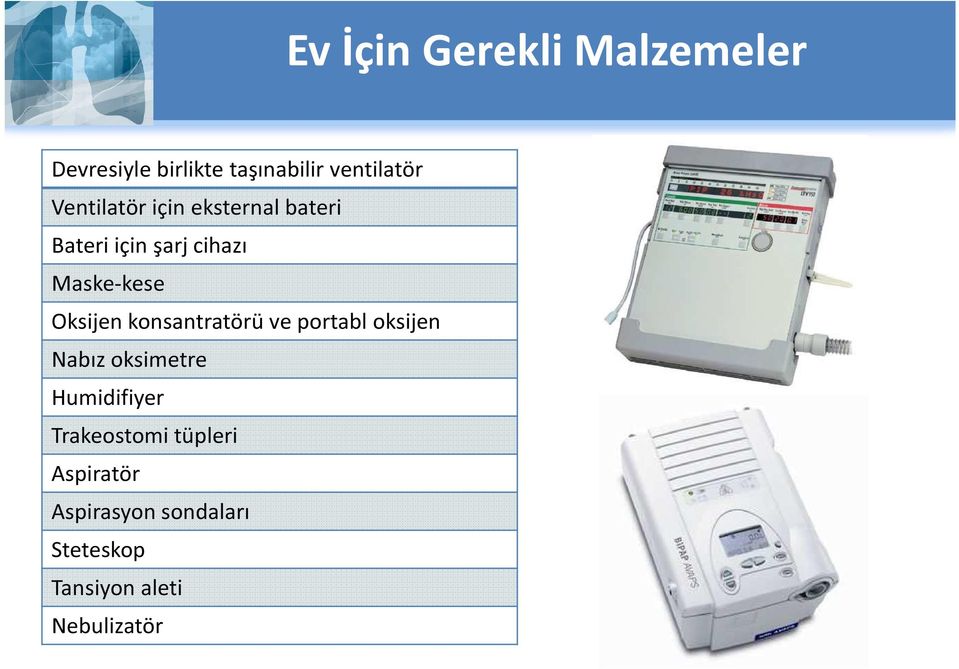 Oksijen konsantratörü ve portabl oksijen Nabız oksimetre Humidifiyer