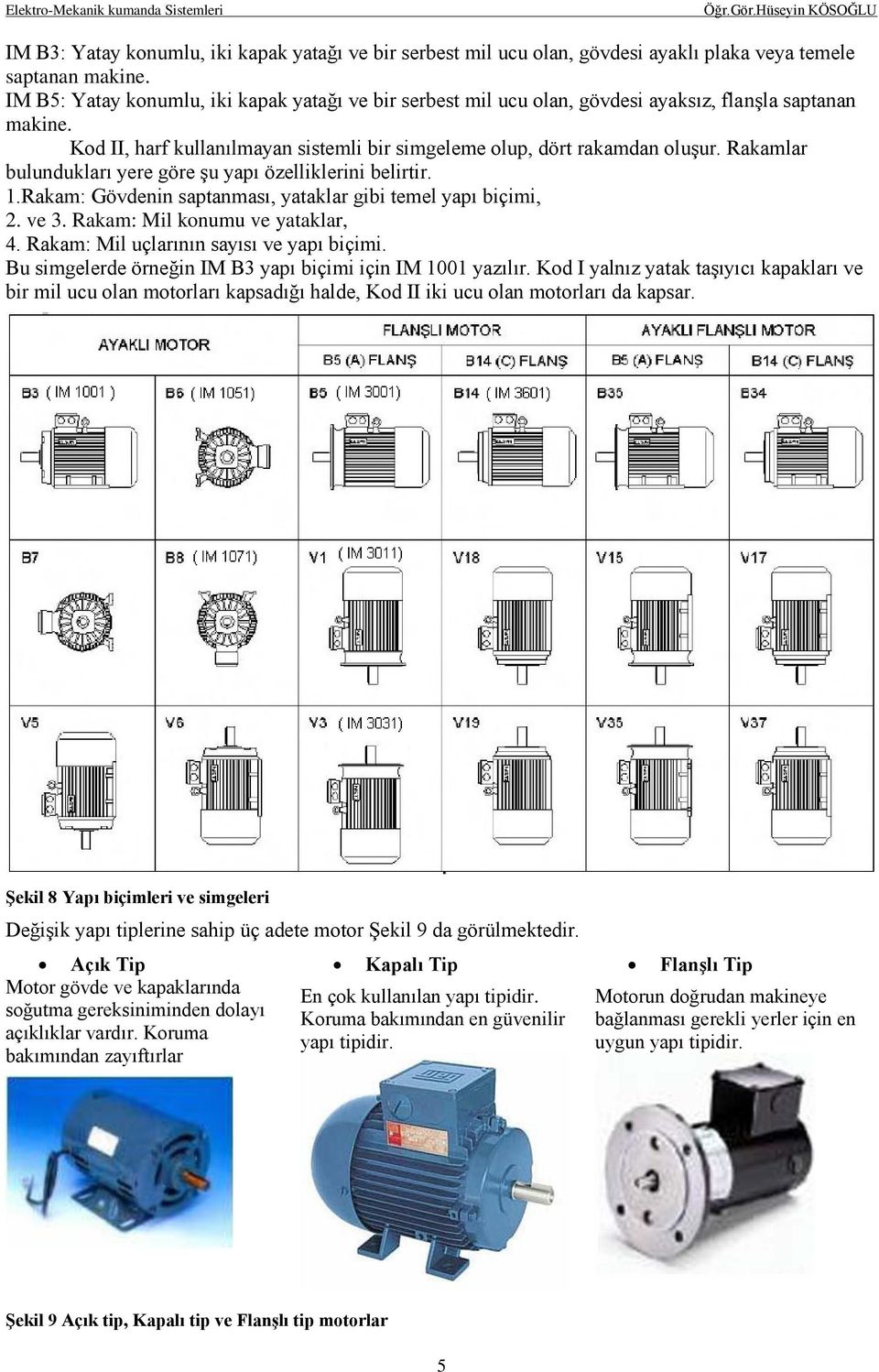 Rakamlar bulundukları yere göre şu yapı özelliklerini belirtir. 1.Rakam: Gövdenin saptanması, yataklar gibi temel yapı biçimi, 2. ve 3. Rakam: Mil konumu ve yataklar, 4.