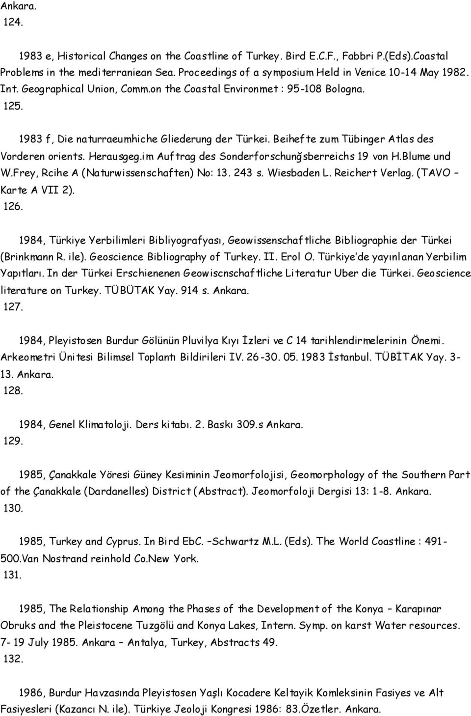 im Auftrag des Sonderforschunğsberreichs 19 von H.Blume und W.Frey, Rcihe A (Naturwissenschaften) No: 13. 243 s. Wiesbaden L. Reichert Verlag. (TAVO Karte A VII 2). 126.