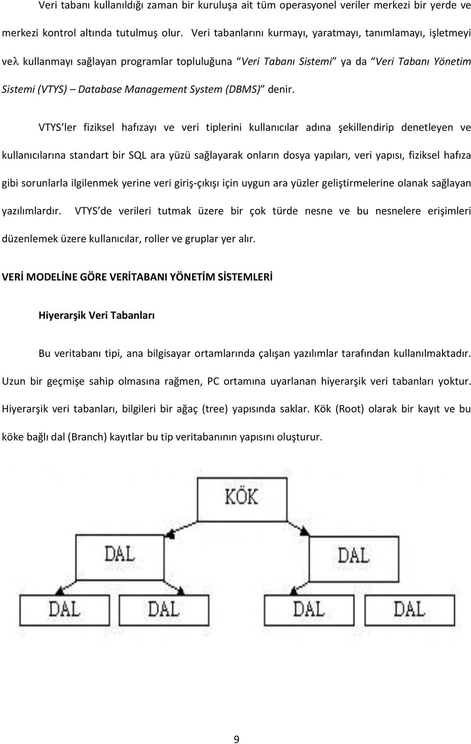 (DBMS) denir.