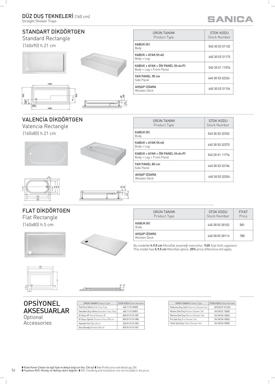 VALENCİA DİKDÖRTGEN Valencia Rectangle (160x) h.