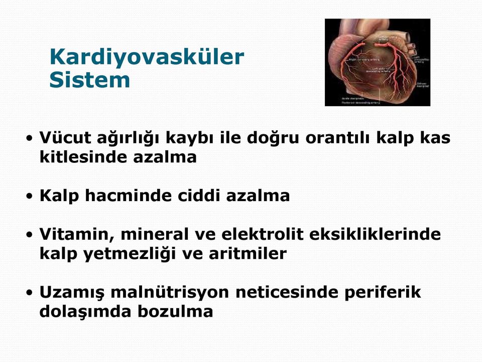 mineral ve elektrolit eksikliklerinde kalp yetmezliği ve