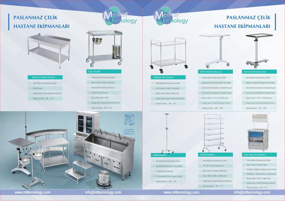 Frenli Biri Antistatik Üç Tekerlekli Tasarım İsteğe Göre Farklı Ölçülerde Üterim Pedallı Çöp Kovası Ebat: 550 x 860 x 900 mm El İle Kontrol Edilebilen Yükseklik Ayarı Ayak İle Kontrol Edilebilen