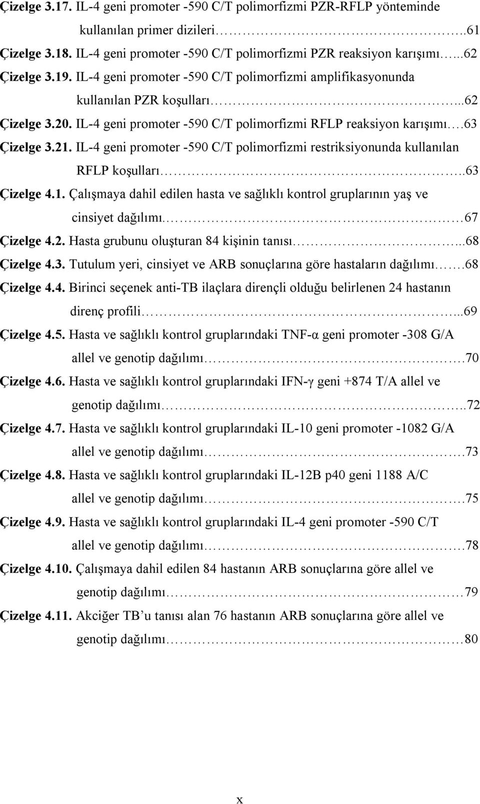 IL-4 geni promoter -590 C/T polimorfizmi restriksiyonunda kullanılan RFLP koşulları..63 Çizelge 4.1. Çalışmaya dahil edilen hasta ve sağlıklı kontrol gruplarının yaş ve cinsiyet dağılımı.