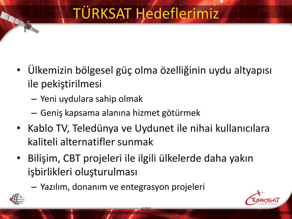 Teledünya ve Uydunet ile nihai kullanıcılara kaliteli alternatifler sunmak Bilişim, CBT