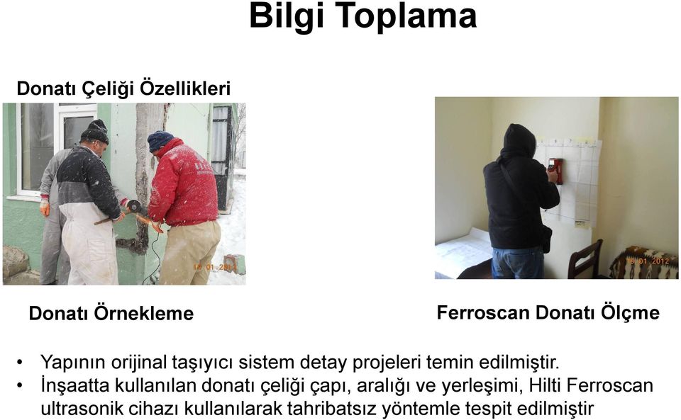 İnşaatta kullanılan donatı çeliği çapı, aralığı ve yerleşimi, Hilti