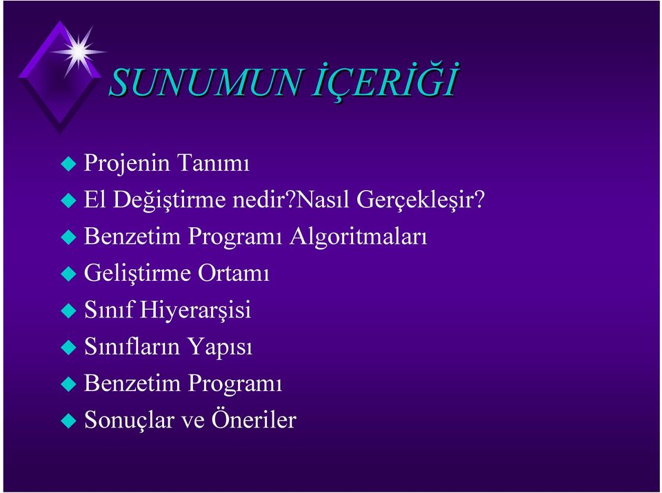 Benzetim Programı Algoritmaları Geliştirme