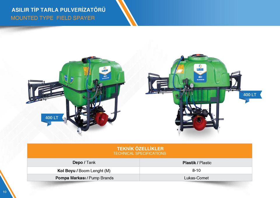 SPECIFICATIONS Depo / Tank Plastik / Plastic Kol Boyu /