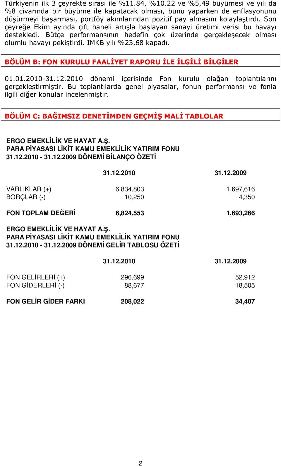 Son çeyreğe Ekim ayında çift haneli artışla başlayan sanayi üretimi verisi bu havayı destekledi. Bütçe performansının hedefin çok üzerinde gerçekleşecek olması olumlu havayı pekiştirdi.