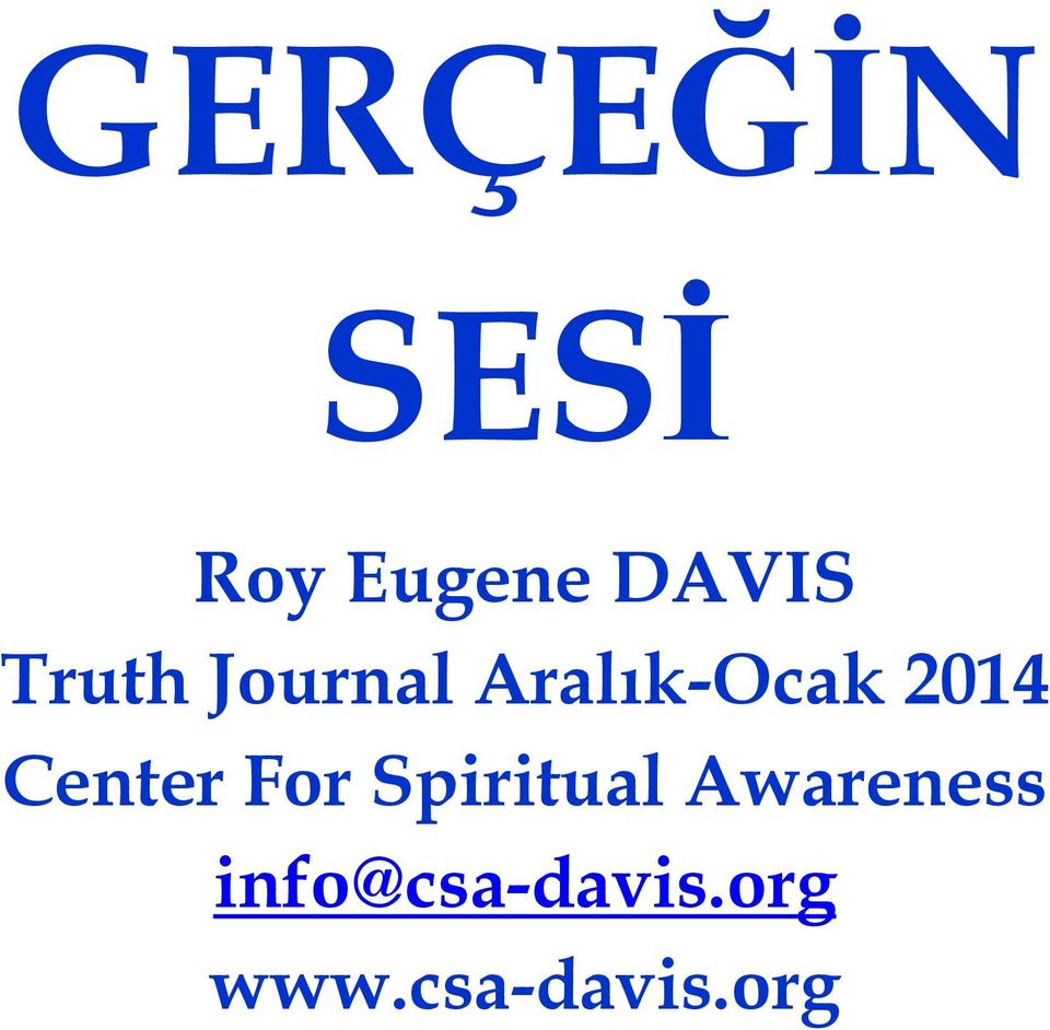 Center For Spiritual Awareness