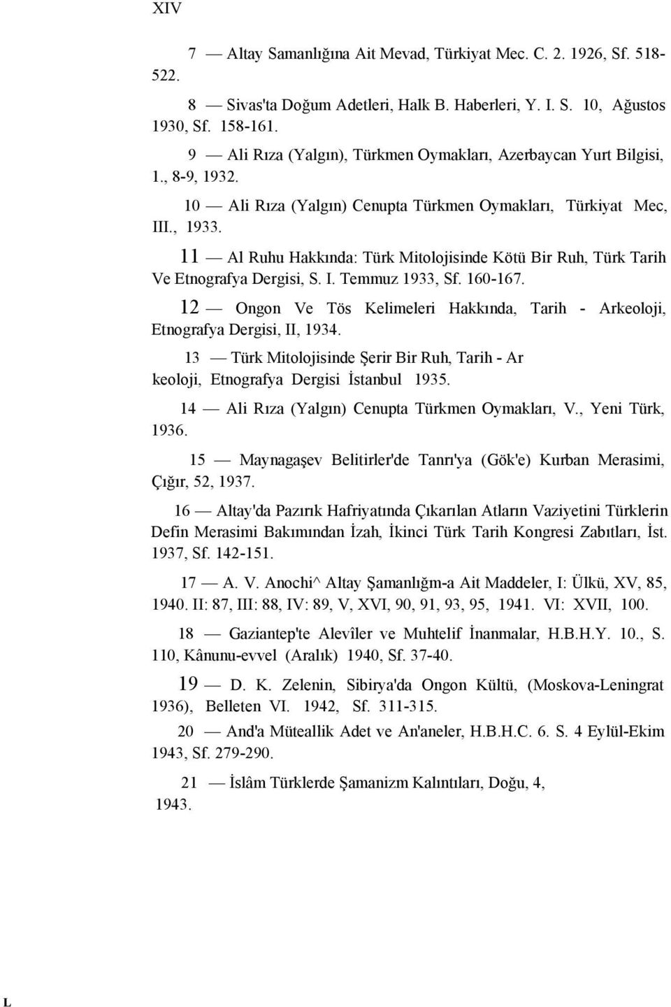 11 Al Ruhu Hakkında: Türk Mitolojisinde Kötü Bir Ruh, Türk Tarih Ve Etnografya Dergisi, S. I. Temmuz 1933, Sf. 160-167.