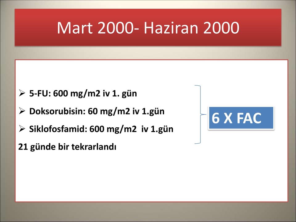 gün Doksorubisin: 60 gün