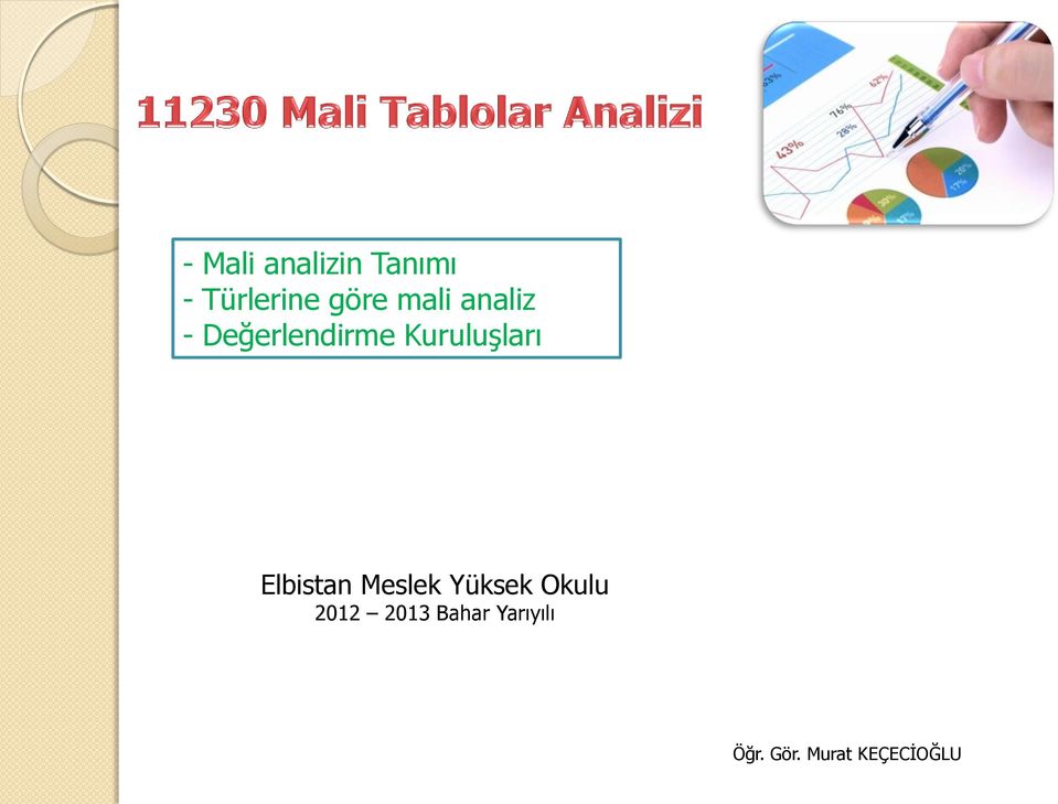 Elbistan Meslek Yüksek Okulu 2012 2013