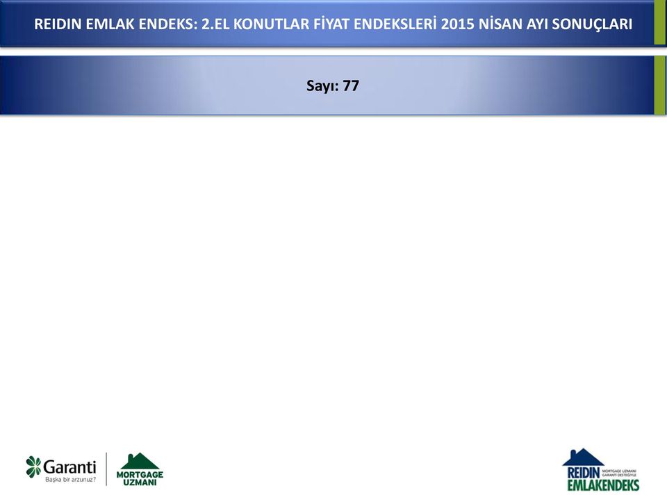 ENDEKSLERİ 2015 NİSAN