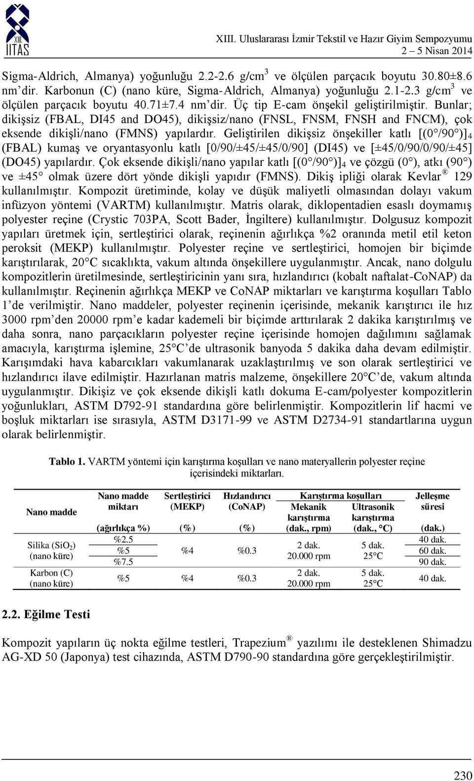 Bunlar; dikişsiz (FBAL, DI45 and DO45), dikişsiz/nano (FNSL, FNSM, FNSH and FNCM), çok eksende dikişli/nano (FMNS) yapılardır.