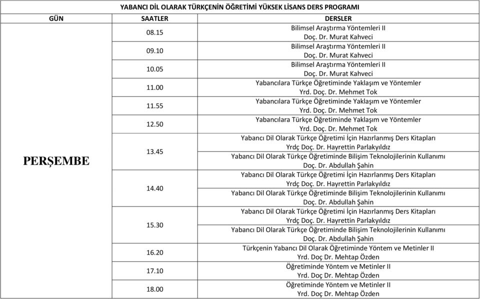 55 Yabancılara Türkçe Öğretiminde Yaklaşım ve Yöntemler Yrd. Doç. Dr. Mehmet Tok 12.50 Yabancılara Türkçe Öğretiminde Yaklaşım ve Yöntemler Yrd. Doç. Dr. Mehmet Tok Yabancı Dil Olarak Türkçe Öğretimi İçin Hazırlanmış Ders Kitapları 13.