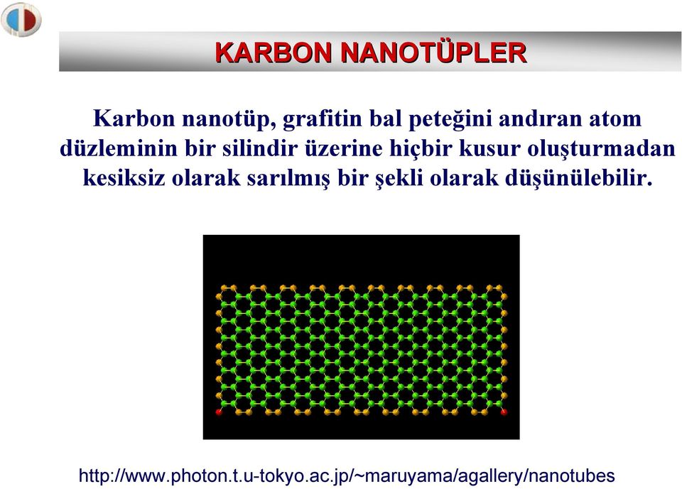 oluşturmadan kesiksiz olarak sarılmış bir şekli olarak