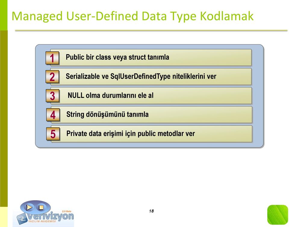 niteliklerini ver NULL olma durumlarını ele al String