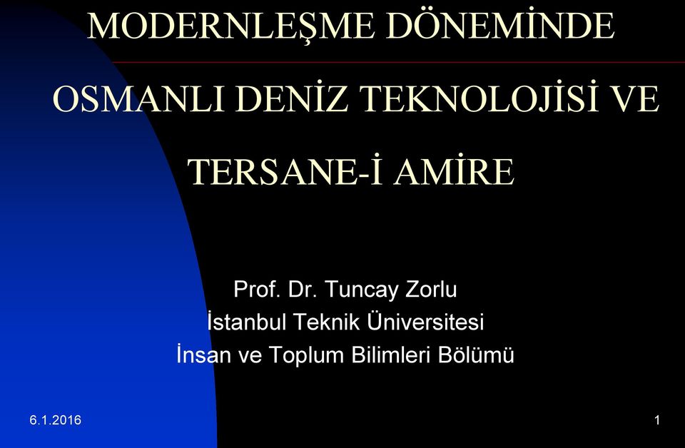 Tuncay Zorlu İstanbul Teknik