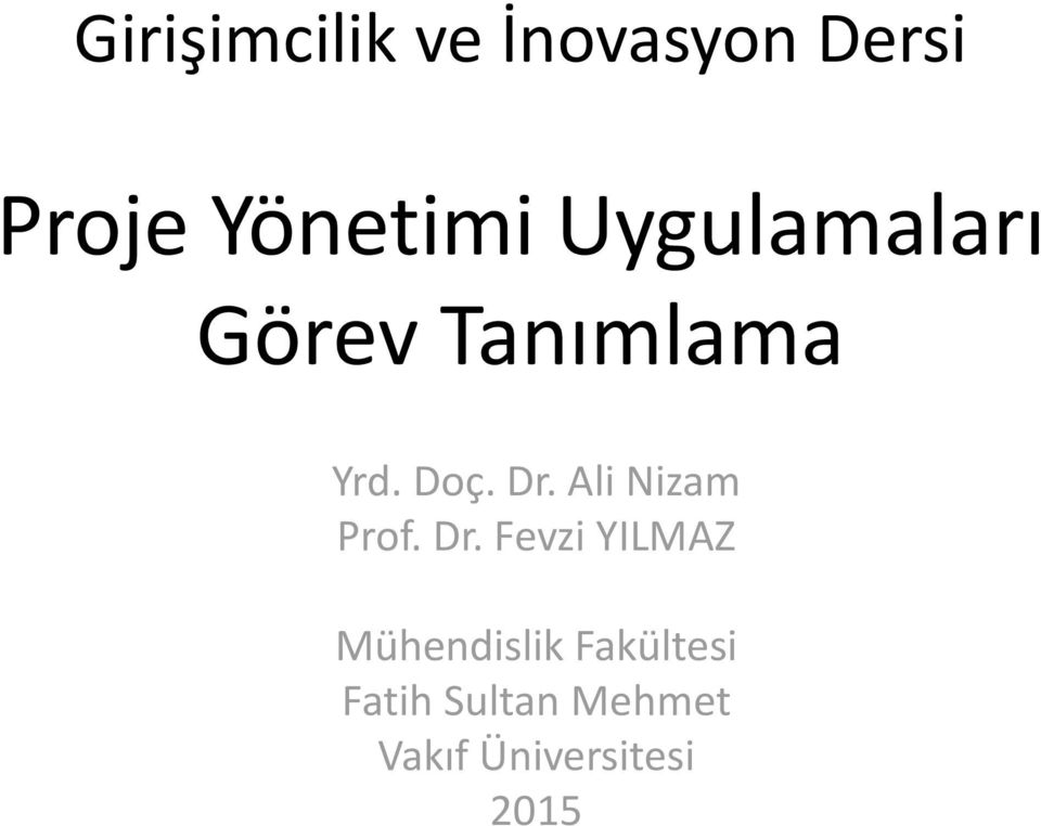 Ali Nizam Prof. Dr.