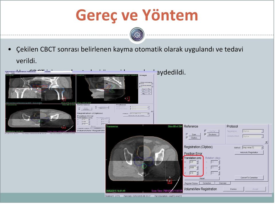 uygulandı ve tedavi verildi.