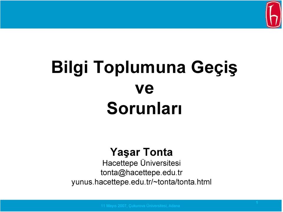 Üniversitesi tonta@hacettepe.edu.