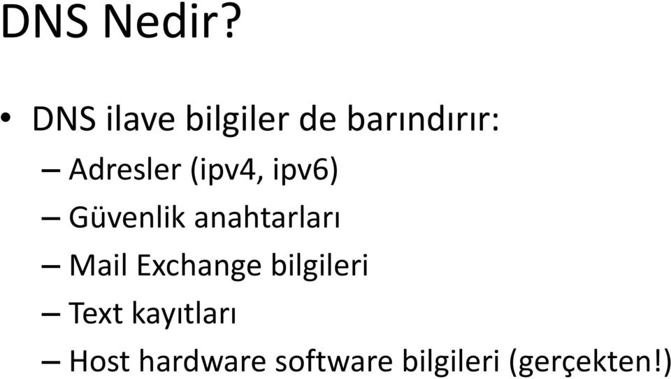 (ipv4, ipv6) Güvenlik anahtarları Mail