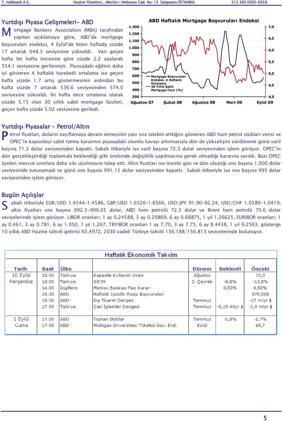 Piyasadaki eğilimi daha iyi gösteren 4 haftalık hareketli ortalama ise geçen hafta yüzde 1.7 artış göstermesinin ardından bu hafta yüzde 7 artarak 536.6 seviyesinden 574.0 seviyesine yükseldi.