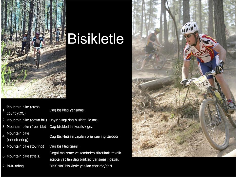 Mountain bike 4 (orienteering) Dag Bisikleti ile yapılan orienteering türüdür.