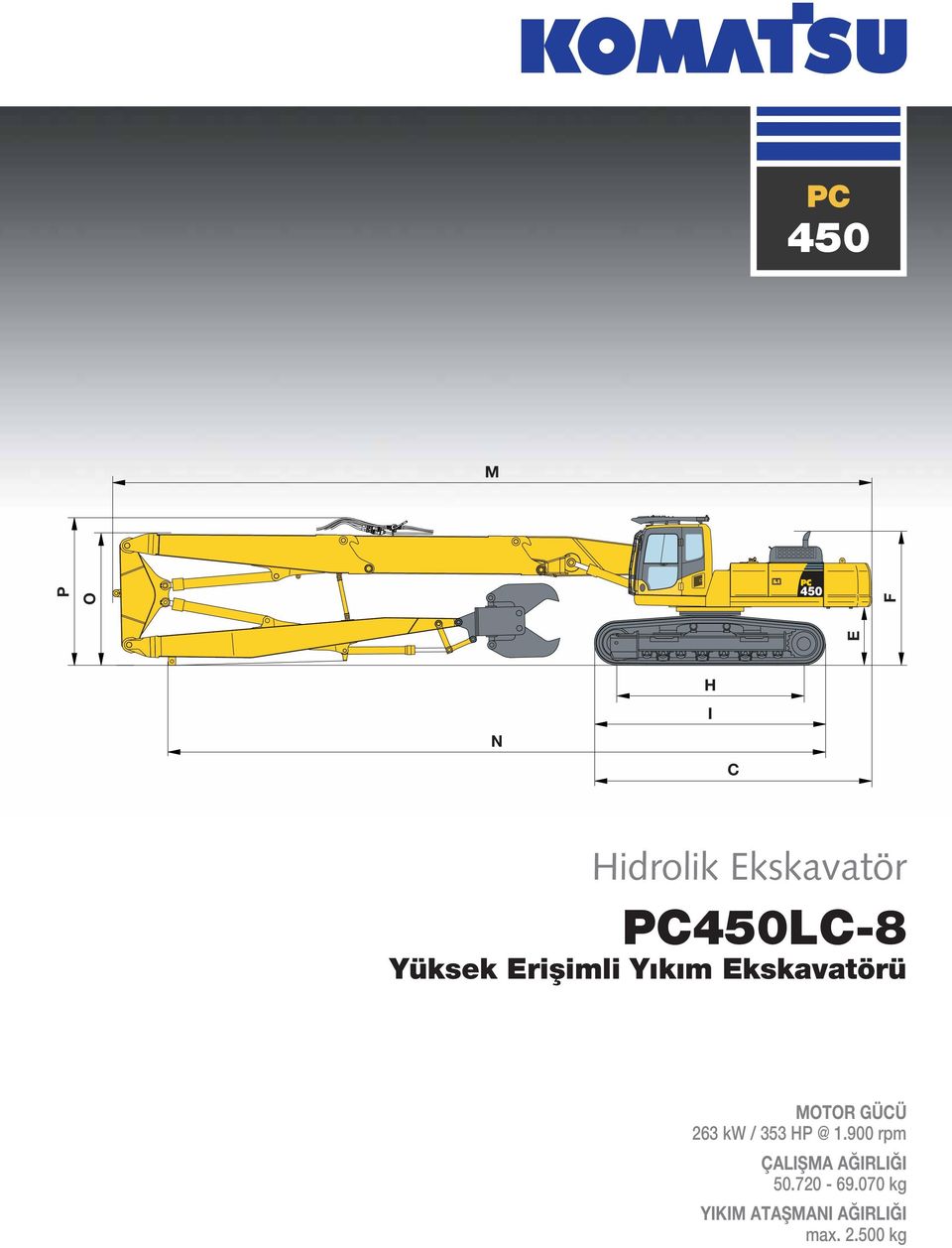 263 kw / 353 HP @ 1.900 rpm ÇLIŞM ĞIRLIĞI 50.