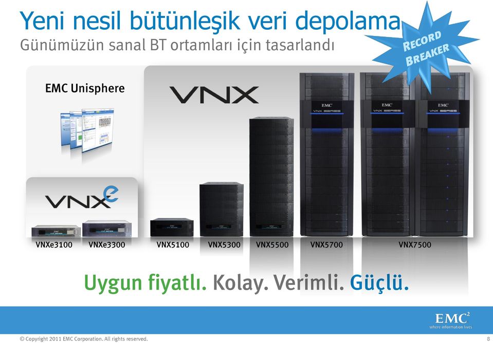 Unisphere VNXe3100 VNXe3300 VNX5100 VNX5300