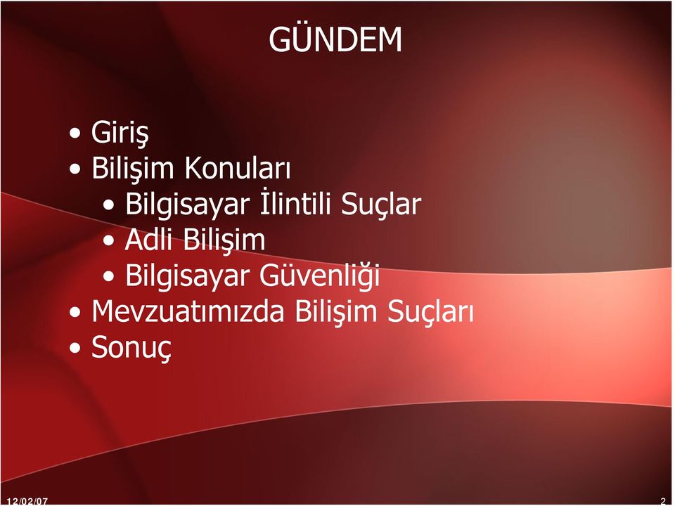 Bilişim Bilgisayar Güvenliği