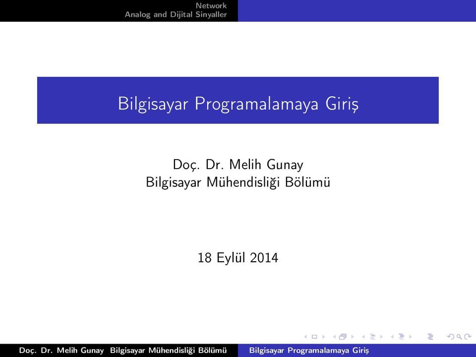 Dr. Melih Gunay 