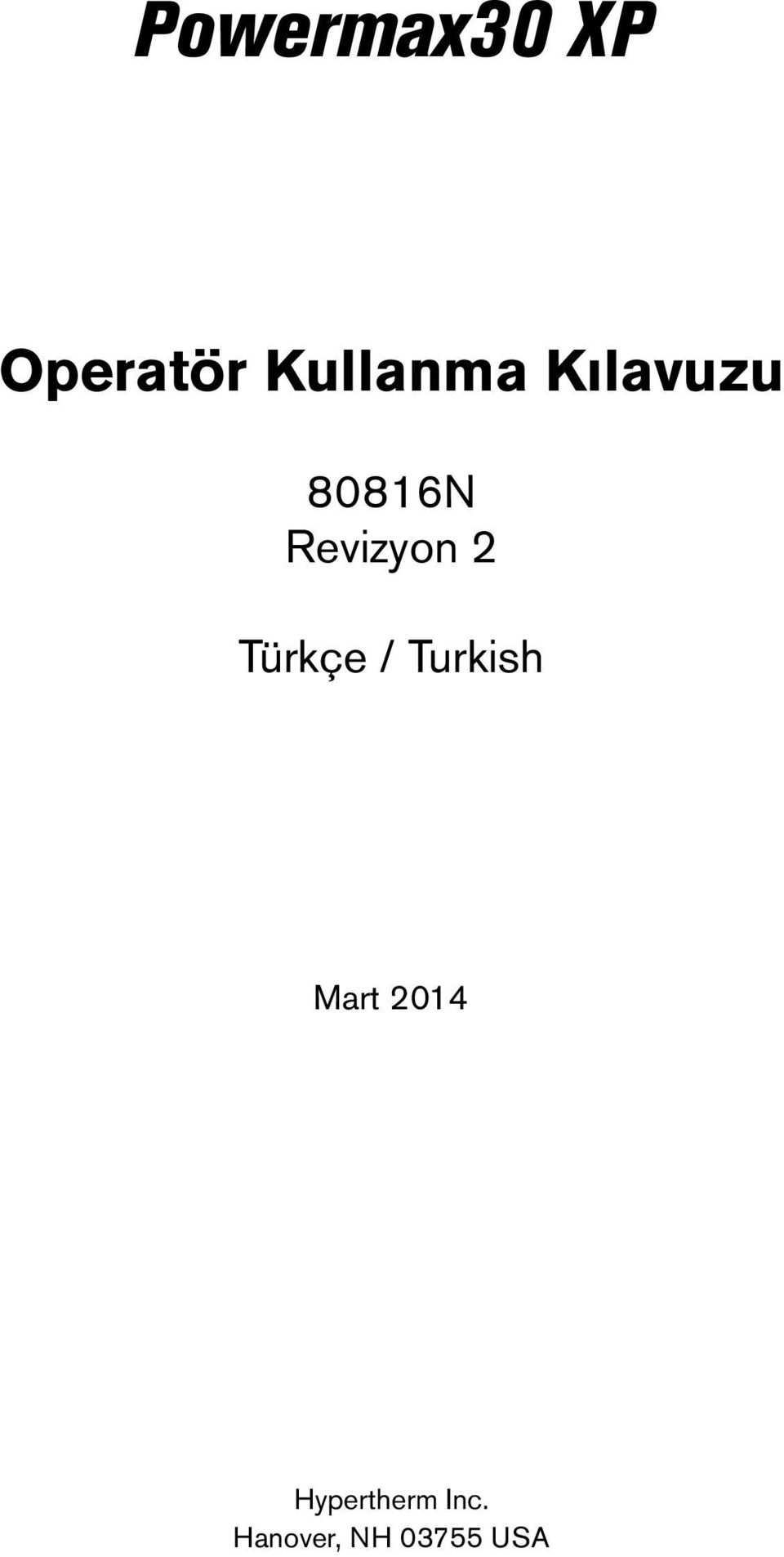 Revizyon 2 Türkçe / Turkish