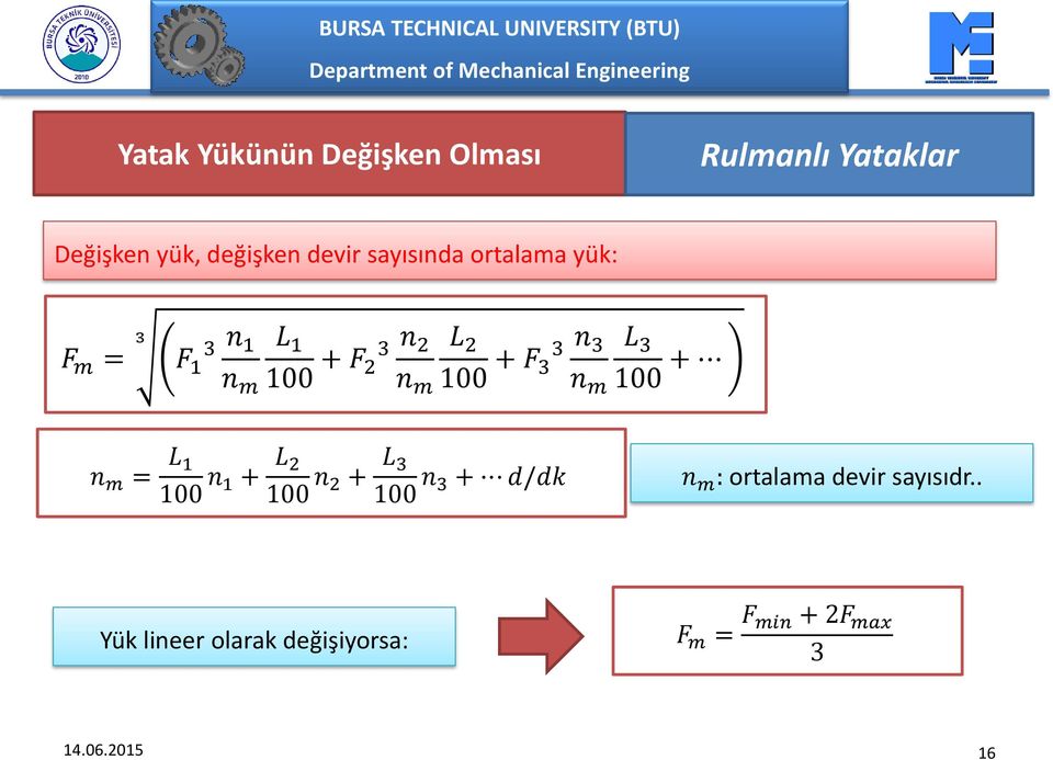 n 3 L 3 n m 100 + n m = L 1 100 n 1 + L 2 100 n 2 + L 3 100 n 3 + d/dk n m