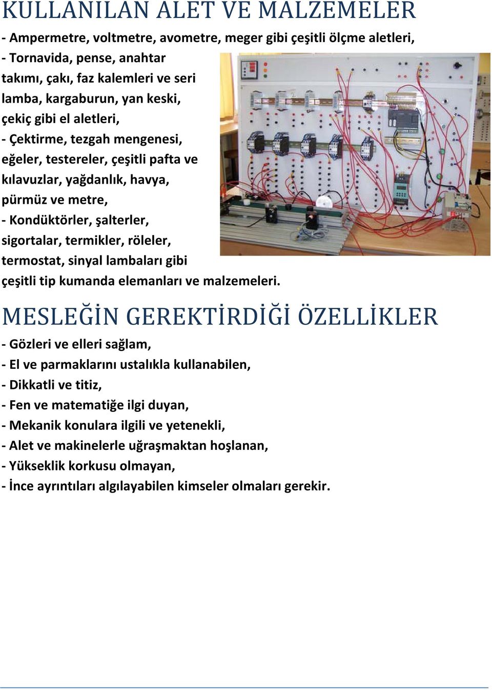 Bakım Ve Onarım Elektrikçisi Mesleği Nedir, Şartları Ve Maaşları - PDF Free  Download