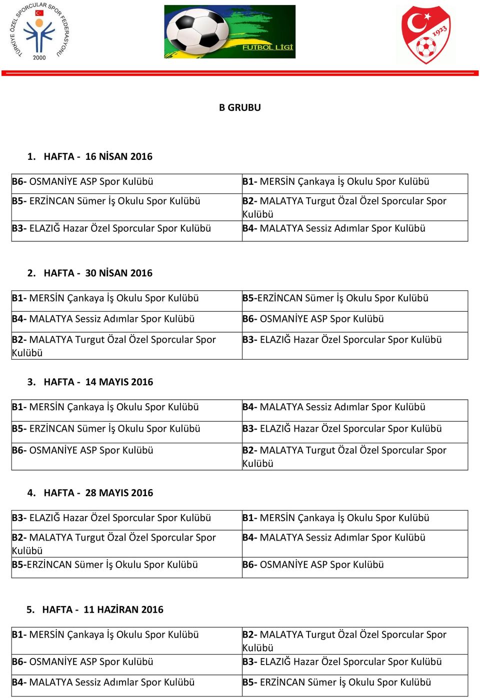 MALATYA Sessiz Adımlar Spor 2.