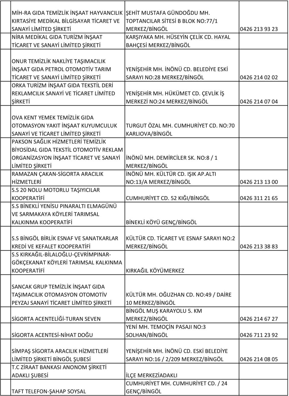 HAYAL BAHÇESİ ONUR TEMİZLİK NAKLİYE TAŞIMACILIK İNŞAAT GIDA PETROL OTOMOTİV TARIM TİCARET VE SANAYİ ORKA TURİZM İNŞAAT GIDA TEKSTİL DERİ REKLAMCILIK SANAYİ VE TİCARET LİMİTED YENİŞEHİR MH. İNÖNÜ CD.