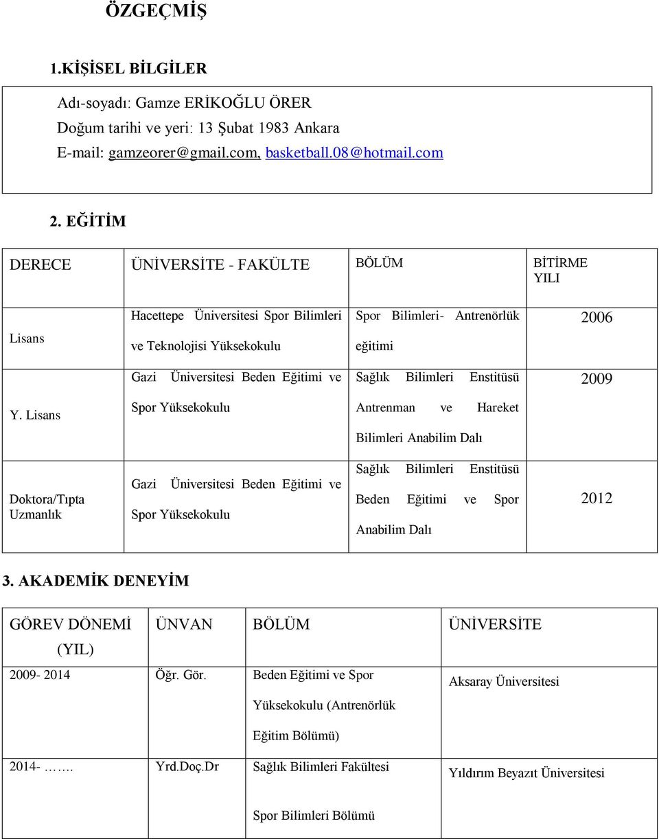 ve Sağlık Bilimleri Enstitüsü 2009 Y.