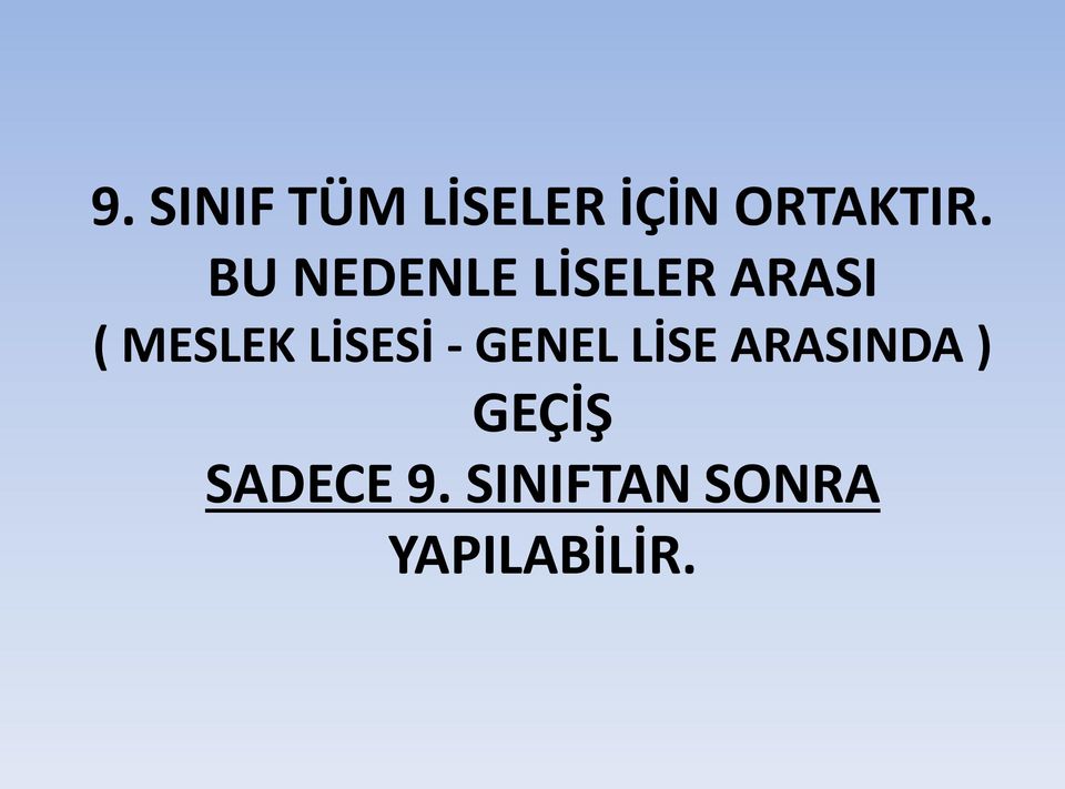LİSESİ - GENEL LİSE ARASINDA )
