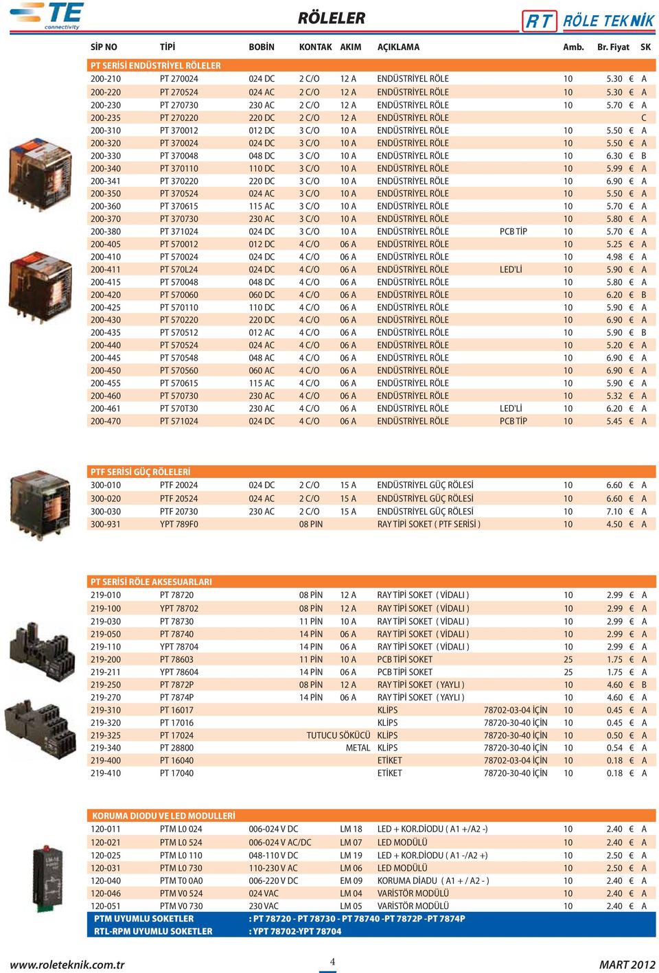 70 A 200-235 PT 270220 220 DC 2 C/O 12 A ENDÜSTRİYEL RÖLE C 200-310 PT 370012 012 DC 3 C/O 10 A ENDÜSTRİYEL RÖLE 10 5.50 A 200-320 PT 370024 024 DC 3 C/O 10 A ENDÜSTRİYEL RÖLE 10 5.