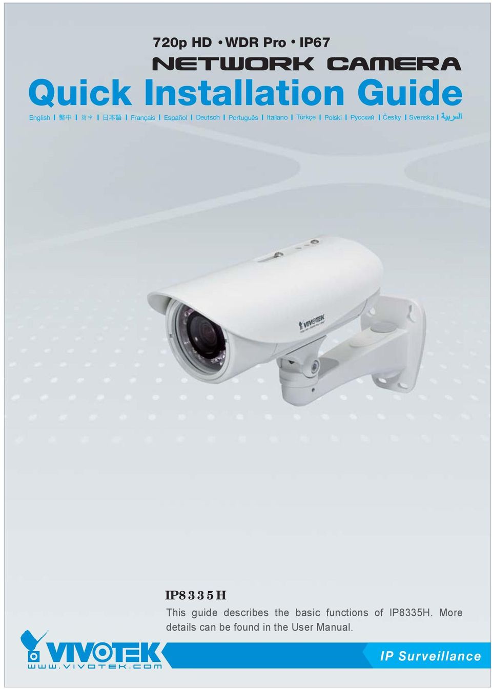 Česky Svenska IP8335H This guide describes the basic functions of